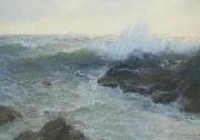 Lionel Walden Crashing Surf, oil painting by Lionel Walden Germany oil painting artist